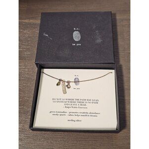 B.U. The Path Necklace 925 Sterling Silver Be You Tourmaline Quartz